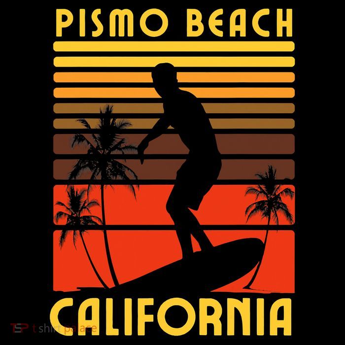 Pismo Beach California Surf Summer Vacation Vintage Baby Bodysuit