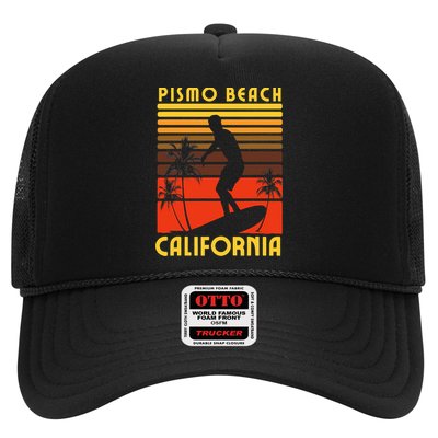 Pismo Beach California Surf Summer Vacation Vintage Trucker Hat