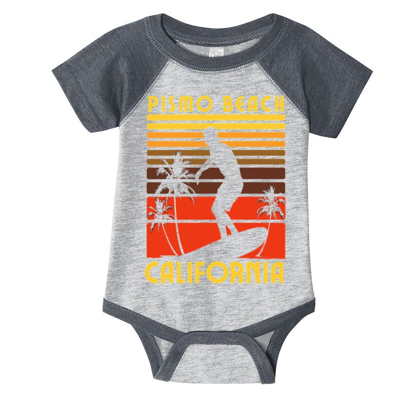 Pismo Beach California Surf Summer Vacation Vintage Infant Baby Jersey Bodysuit