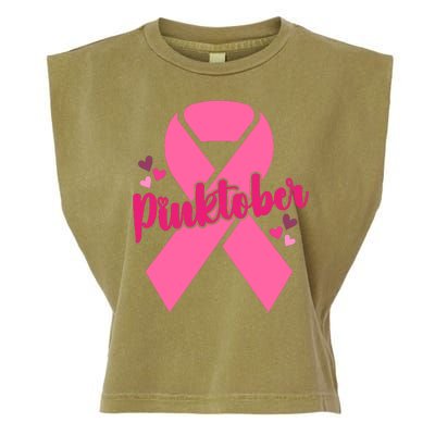 Pinktober Breast Cancer Awareness October Garment-Dyed Women's Muscle Tee