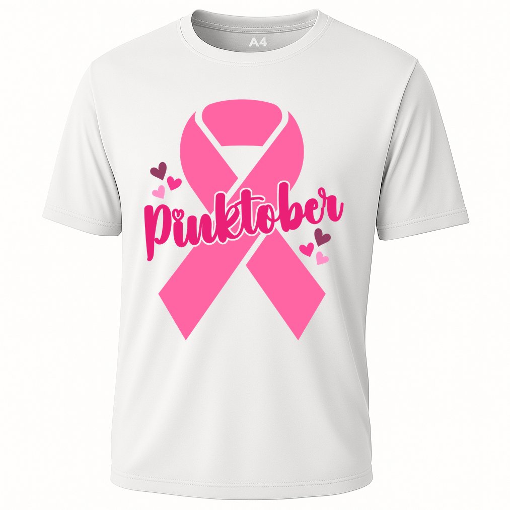 Pinktober Breast Cancer Awareness October Cooling Performance Crew T-Shirt