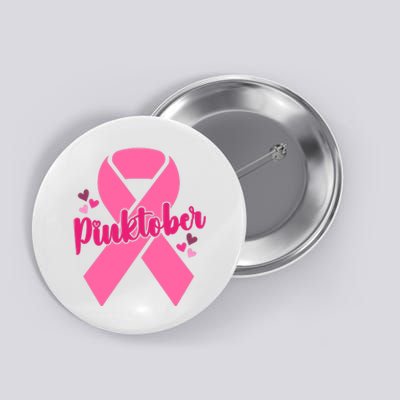 Pinktober Breast Cancer Awareness October Button