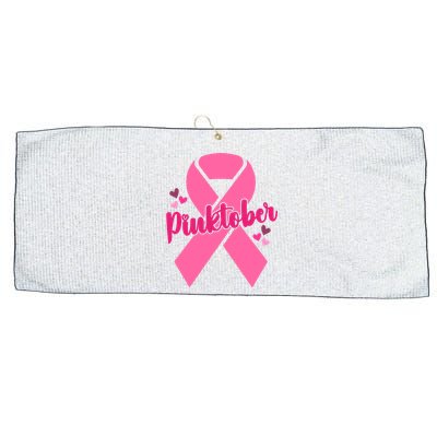 Pinktober Breast Cancer Awareness October Large Microfiber Waffle Golf Towel