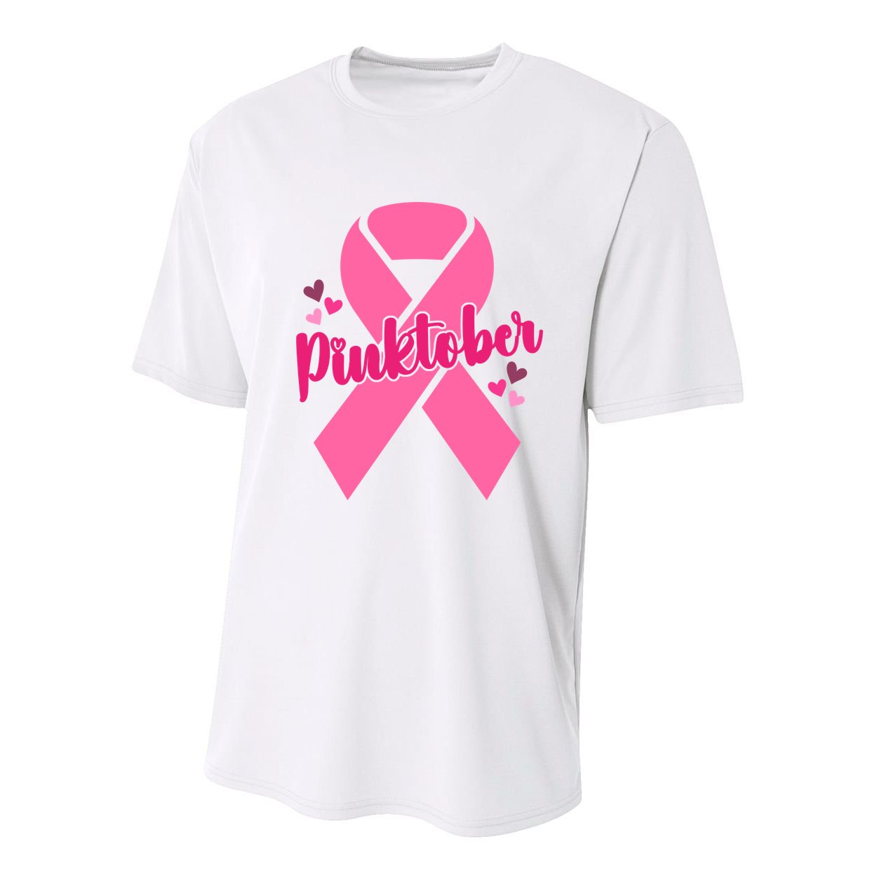 Pinktober Breast Cancer Awareness October Youth Performance Sprint T-Shirt