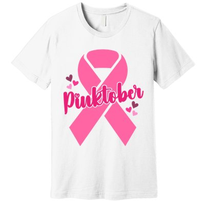 Pinktober Breast Cancer Awareness October Premium T-Shirt