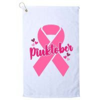 Pinktober Breast Cancer Awareness October Platinum Collection Golf Towel