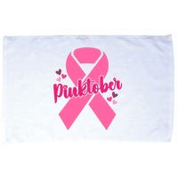 Pinktober Breast Cancer Awareness October Microfiber Hand Towel