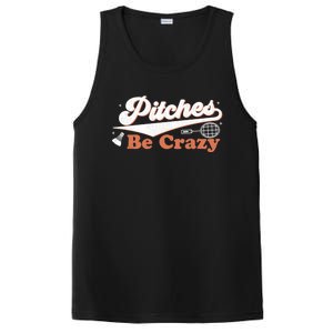 Pitches Be Crazy Funny Badminton Players Pitches Sport Lover Gift PosiCharge Competitor Tank