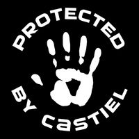 Protected By Castiel Supernatural Stripe Pom Pom Beanie