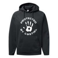 Protected By Castiel Supernatural Performance Fleece Hoodie