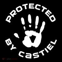 Protected By Castiel Supernatural Button