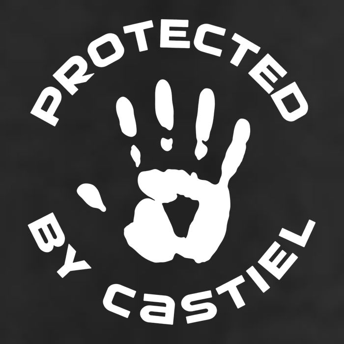 Protected By Castiel Supernatural Adult Drive Performance Visor