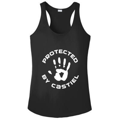 Protected By Castiel Supernatural Ladies PosiCharge Competitor Racerback Tank