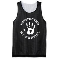 Protected By Castiel Supernatural Mesh Reversible Basketball Jersey Tank