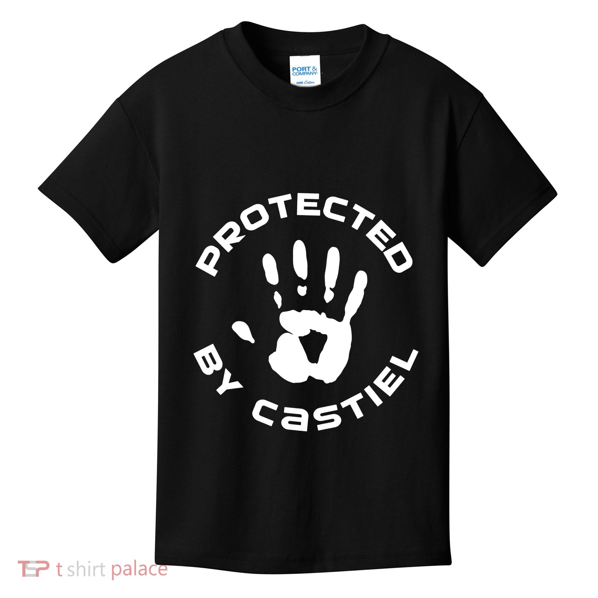 Protected By Castiel Supernatural Kids T-Shirt