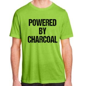 Powered By Charcoal Bbq Grill Barbecue Gift Adult ChromaSoft Performance T-Shirt