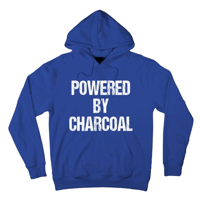 Powered By Charcoal Bbq Grill Barbecue Gift Hoodie