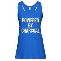 Powered By Charcoal Bbq Grill Barbecue Gift Ladies Essential Flowy Tank