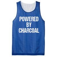 Powered By Charcoal Bbq Grill Barbecue Gift Mesh Reversible Basketball Jersey Tank