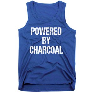 Powered By Charcoal Bbq Grill Barbecue Gift Tank Top