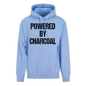 Powered By Charcoal Bbq Grill Barbecue Gift Unisex Surf Hoodie