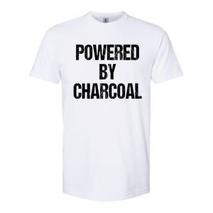 Powered By Charcoal Bbq Grill Barbecue Gift Softstyle CVC T-Shirt