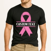 Personalize Breast Cancer Awareness Custom Text Performance Shirt