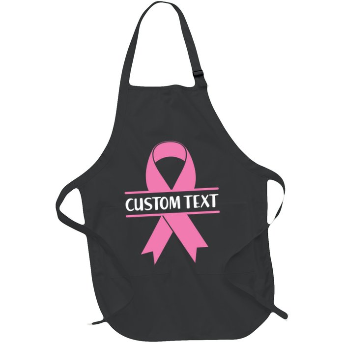 Personalize Breast Cancer Awareness Custom Text Apron