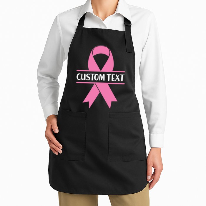 Personalize Breast Cancer Awareness Custom Text Apron