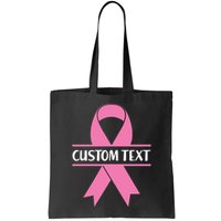 Personalize Breast Cancer Awareness Custom Text Bag