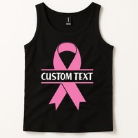 Personalize Breast Cancer Awareness Custom Text Tank Top