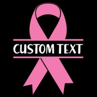Personalize Breast Cancer Awareness Custom Text Tank Top