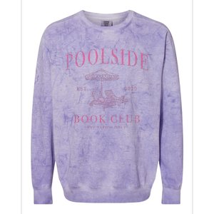 Poolside Book Club Relaxing Design Colorblast Crewneck Sweatshirt