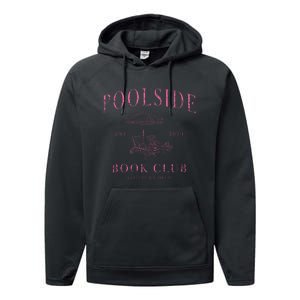 Poolside Book Club Relaxing Design Performance Fleece Hoodie