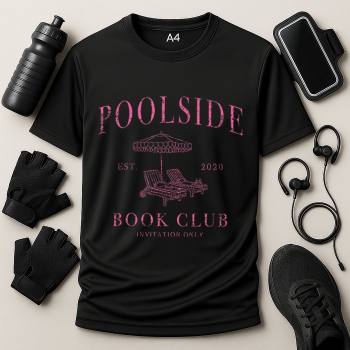 Poolside Book Club Relaxing Design Cooling Performance Crew T-Shirt