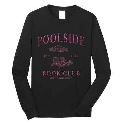 Poolside Book Club Relaxing Design Long Sleeve Shirt