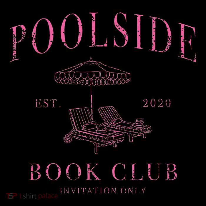 Poolside Book Club Relaxing Design Tall T-Shirt