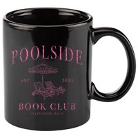 Poolside Book Club Relaxing Design 11oz C Handle Ceramic Mug