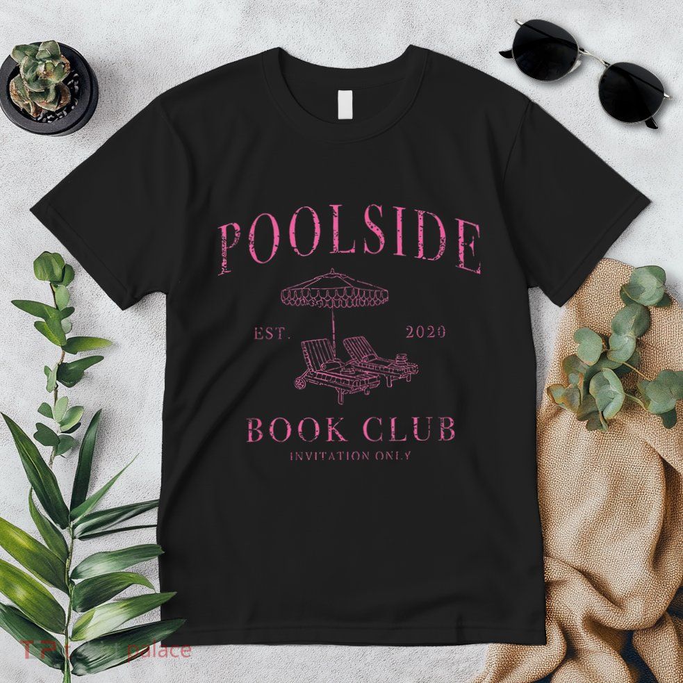 Poolside Book Club Relaxing Design Premium T-Shirt