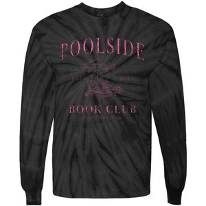 Poolside Book Club Relaxing Design Tie-Dye Long Sleeve Shirt