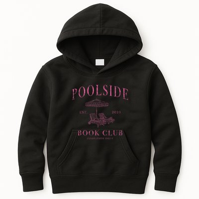 Poolside Book Club Relaxing Design Kids Hoodie