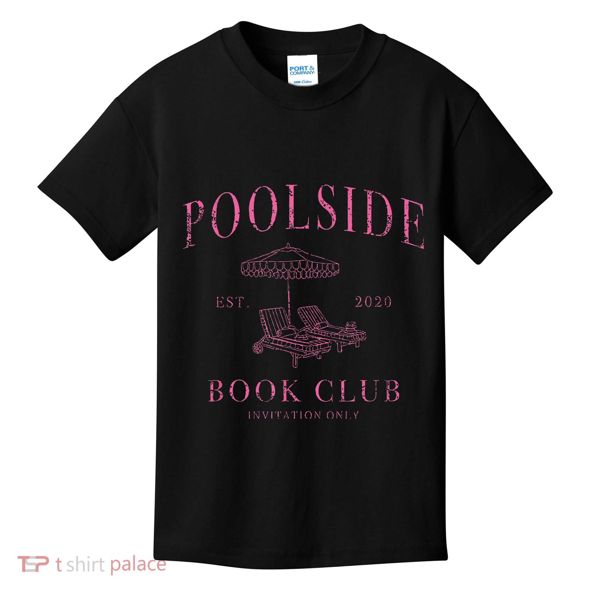 Poolside Book Club Relaxing Design Kids T-Shirt