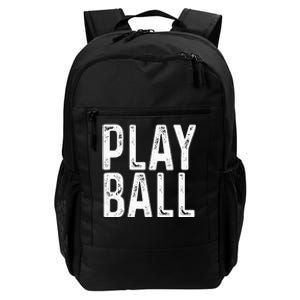 Play Ball Cute Baseball Softball Funny Daily Commute Backpack