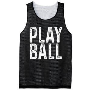 Play Ball Cute Baseball Softball Funny Mesh Reversible Basketball Jersey Tank