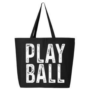 Play Ball Cute Baseball Softball Funny 25L Jumbo Tote