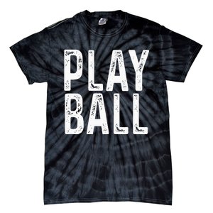 Play Ball Cute Baseball Softball Funny Tie-Dye T-Shirt