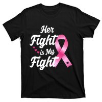 Pink Breast Cancer Awareness  Month Her Fight Is My Fight T-Shirt