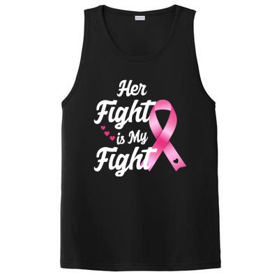 Pink Breast Cancer Awareness  Month Her Fight Is My Fight PosiCharge Competitor Tank