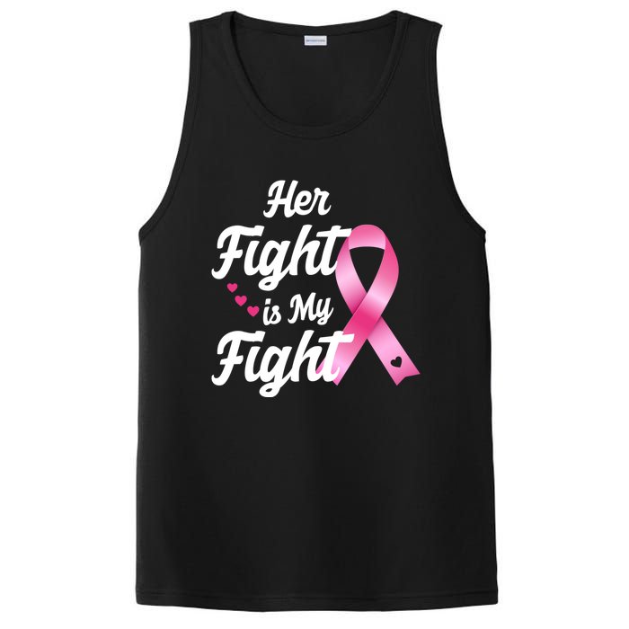 Pink Breast Cancer Awareness  Month Her Fight Is My Fight PosiCharge Competitor Tank