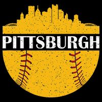 Pittsburgh Baseball Cityscape Distressed Novelty Pirate 16 in Basic Backpack